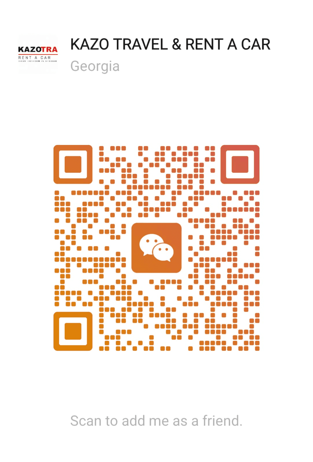 Kazo Travel в WeChat